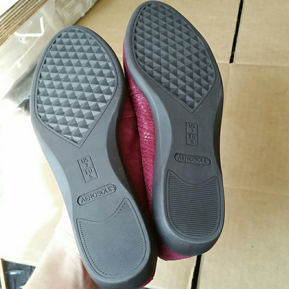 🍄Aerosoles trend setter flats wine size 7w - Picture 4 of 4